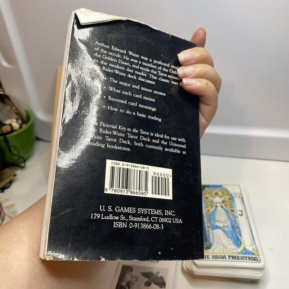 Arthur Edward Waite Tarot Deck Book 78 Universal Cards + Pictorial Key Guide - Picture 3 of 10